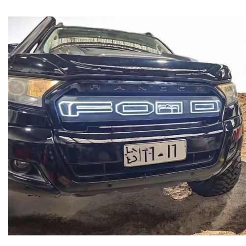 Front Grille Cover with LED Letters - Suitable for Ford Ranger XLT 2019-2022