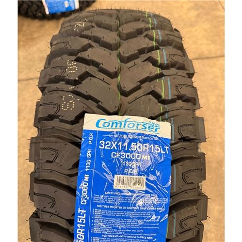 32x11.5R15 113Q 6PR MT – Comforser New Tyre | 4WD / Ute | Mud-Terrain
