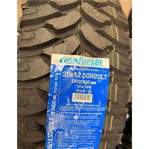 35x12.5R20 121Q 10PR MT – Comforser New Tyre | 4WD / Ute | Mud-Terrain