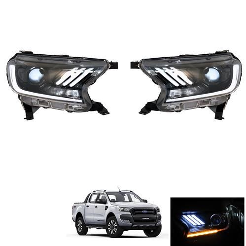 LED Headlight - Suitable for Ford Ranger or Ford Everest PX2 PX3 T7 T8 2015-2022