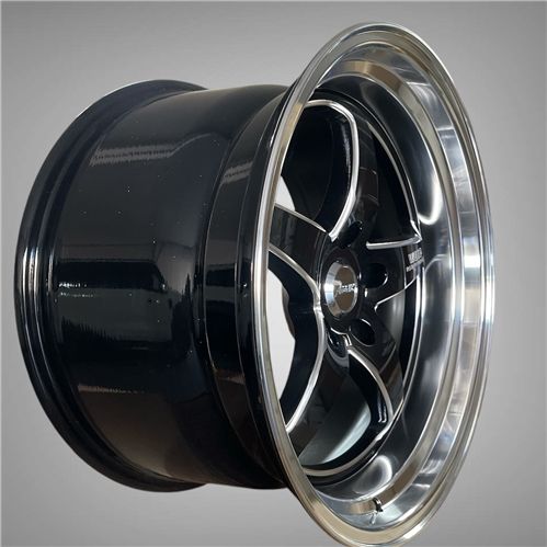 ZM361 18X10.5 ET30 CB76.1 5X114.3 BLACK MIRROR + MILLING WINDOW + MACHINED LIP