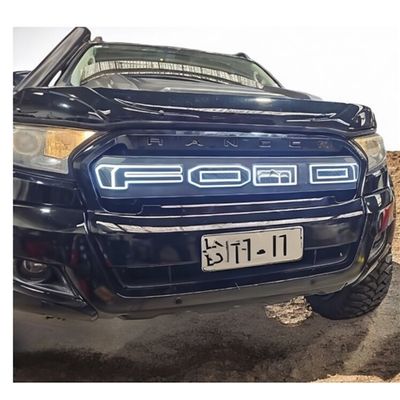 Front Grille Cover with LED Letters - Suitable for Ford Ranger XLT 2019-2022