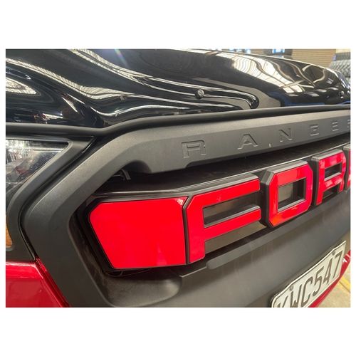Front Grille Raptor Style RED Letters - Suitable for Ford Ranger 2018-2022