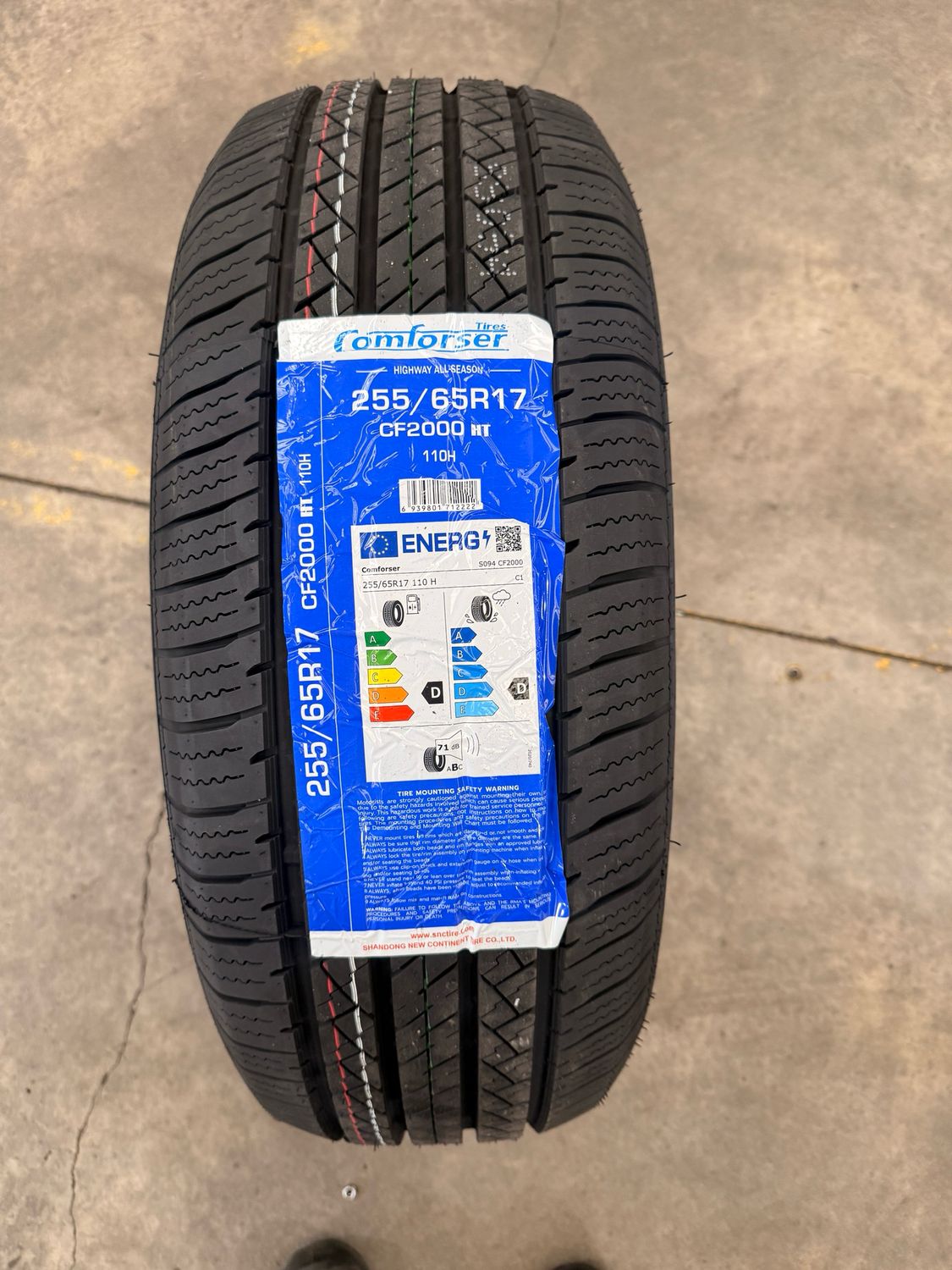 255/65R17 110H – Zmax New Tyre | SUV / 4WD / Ute | Highway Terrain