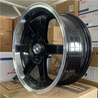 ZM522 18X8 ET40 CB73.1 5X114.3 BLACK MACHINE LIP