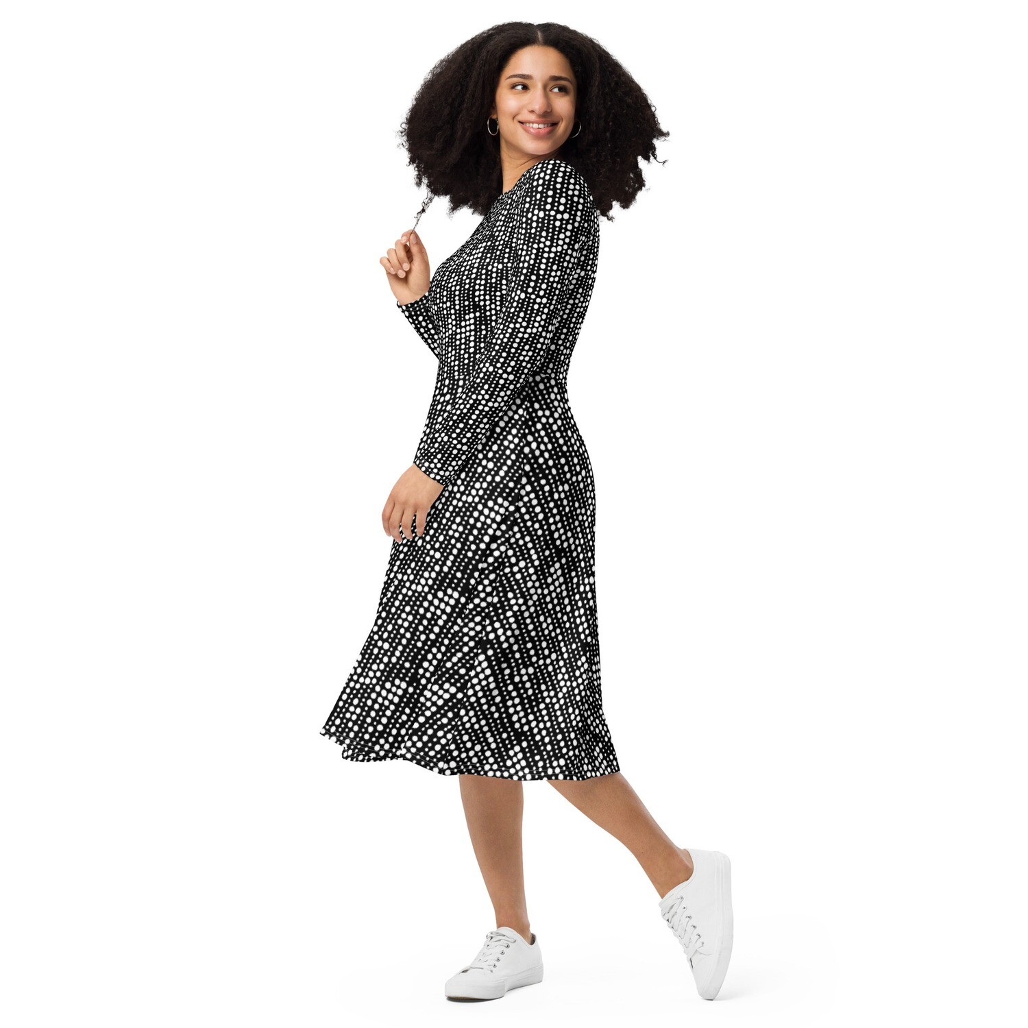 Church Ready long sleeve midi dress