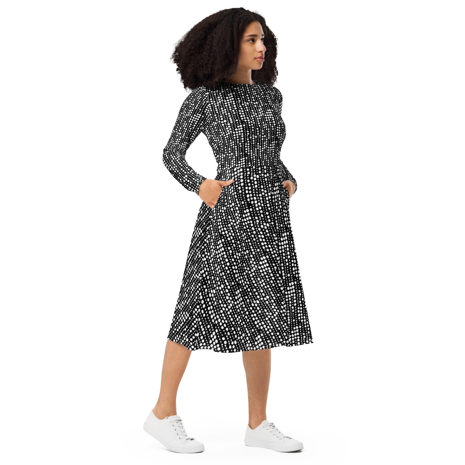 Church Ready long sleeve midi dress