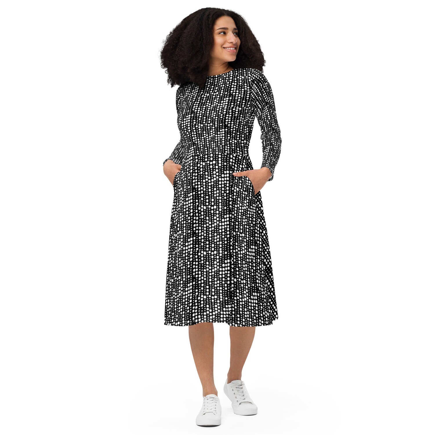 Church Ready long sleeve midi dress