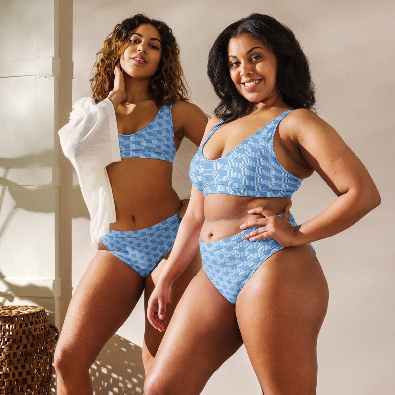 Church Ready Recycled high-waisted bikini