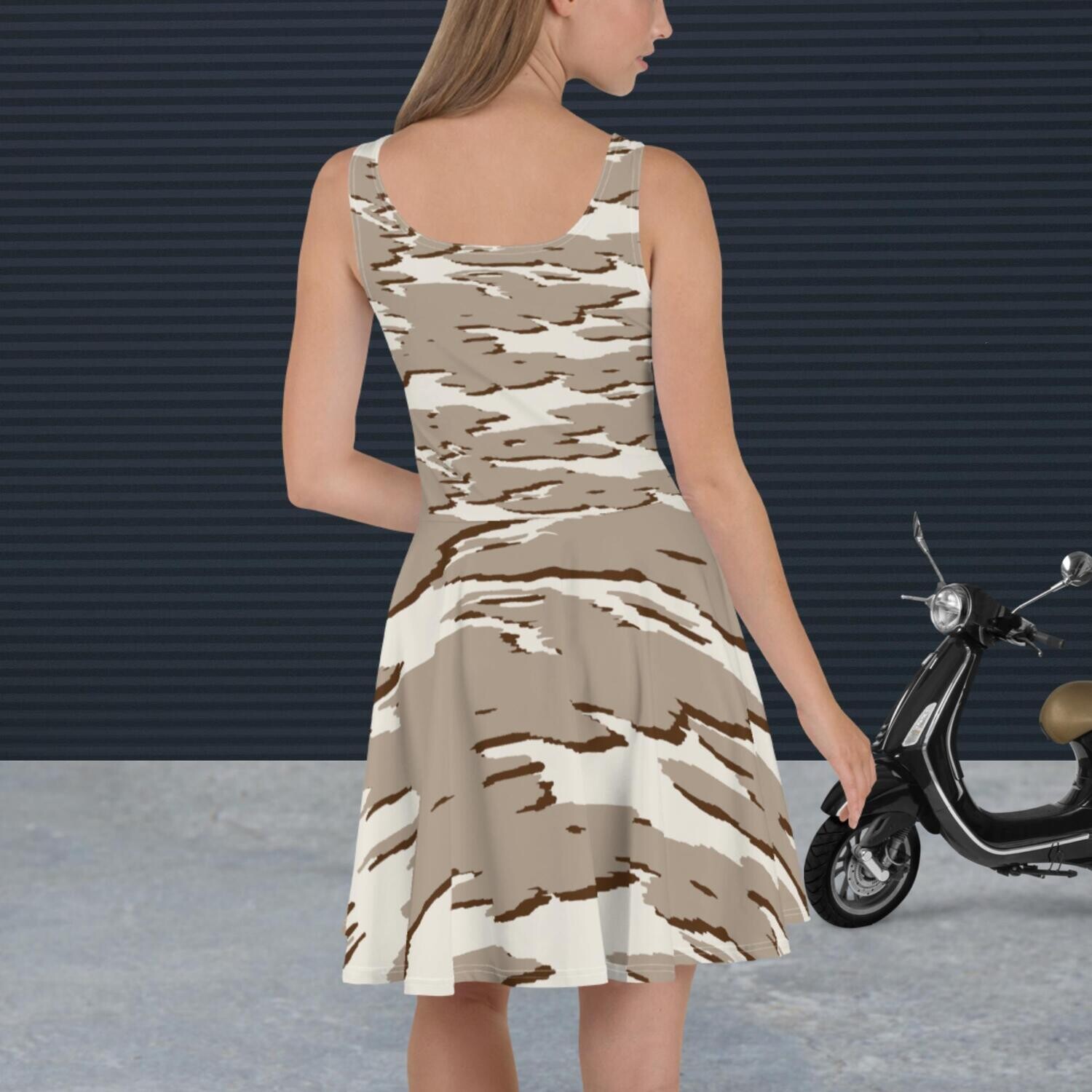 Church Ready Tan Clouds Dress