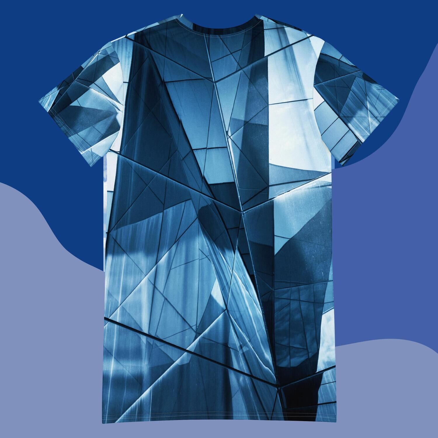 Church Ready Blue Designed Night Gown