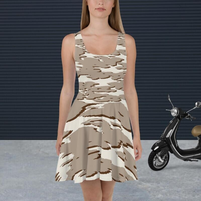 Church Ready Tan Clouds Dress