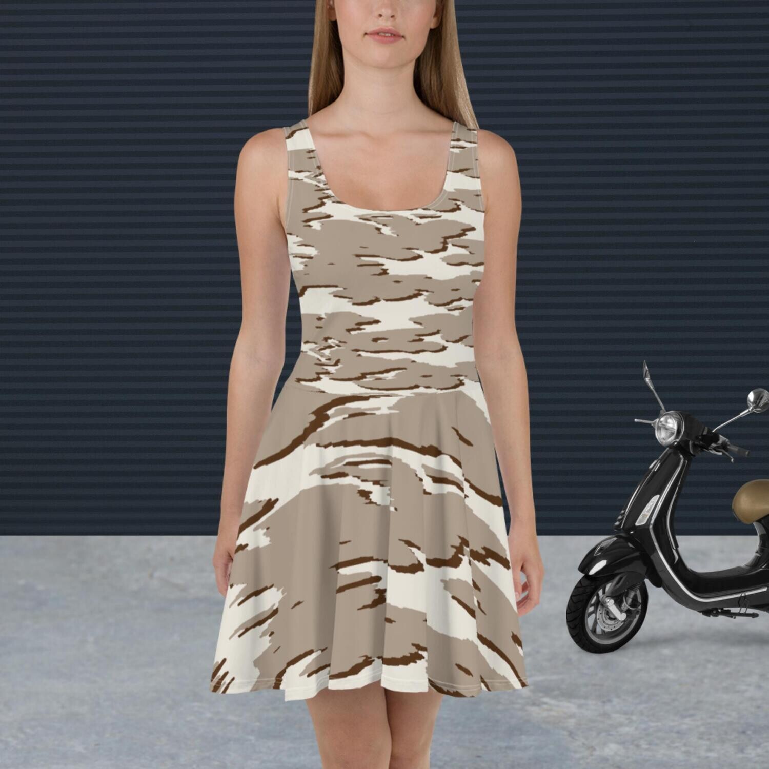 Church Ready Tan Clouds Dress
