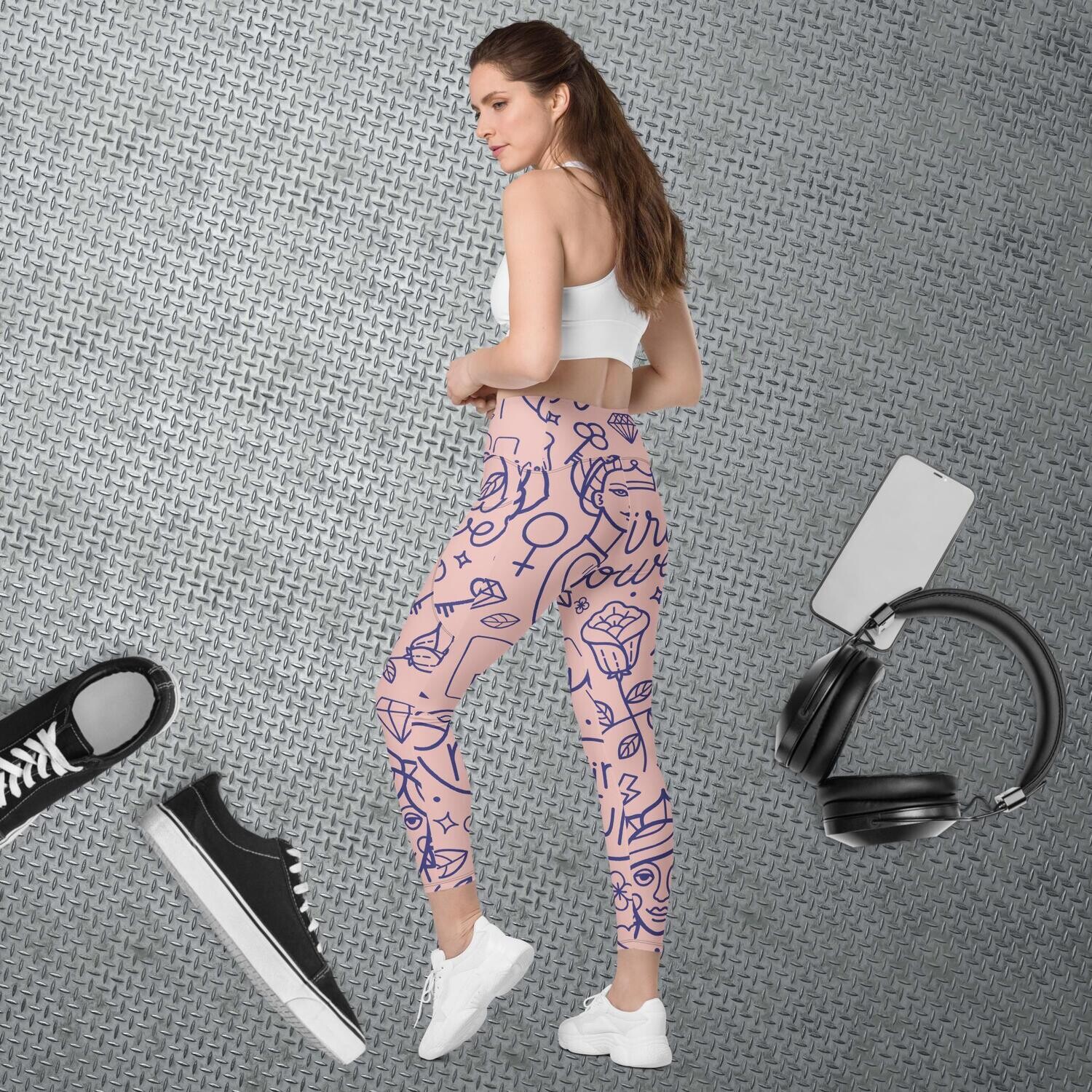 Church Ready &quot;Girl power&quot; Leggings with pockets