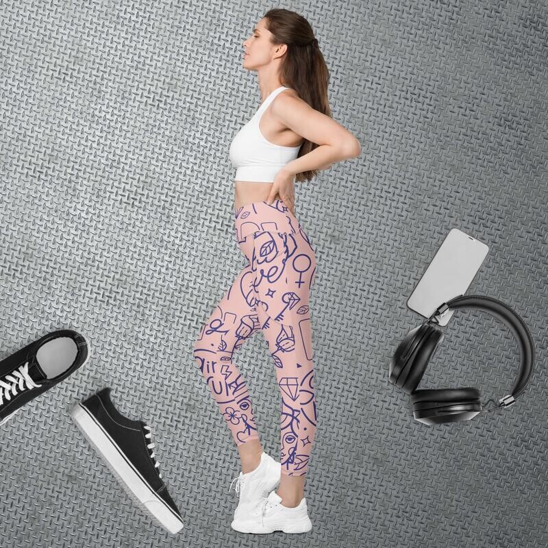 Church Ready &quot;Girl power&quot; Leggings with pockets