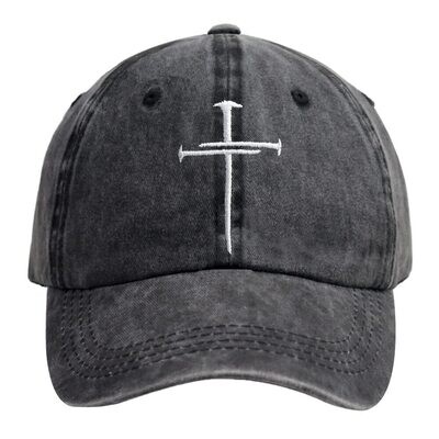 Cross Hat, Adjustable Baseball Cap, Gift for Christmas