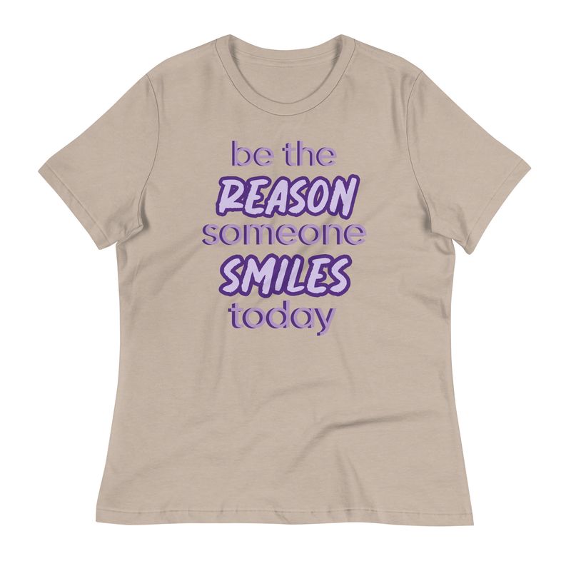 Women&#39;s Church Ready &quot;Be the reason why someone smiles today&quot; T-shirt