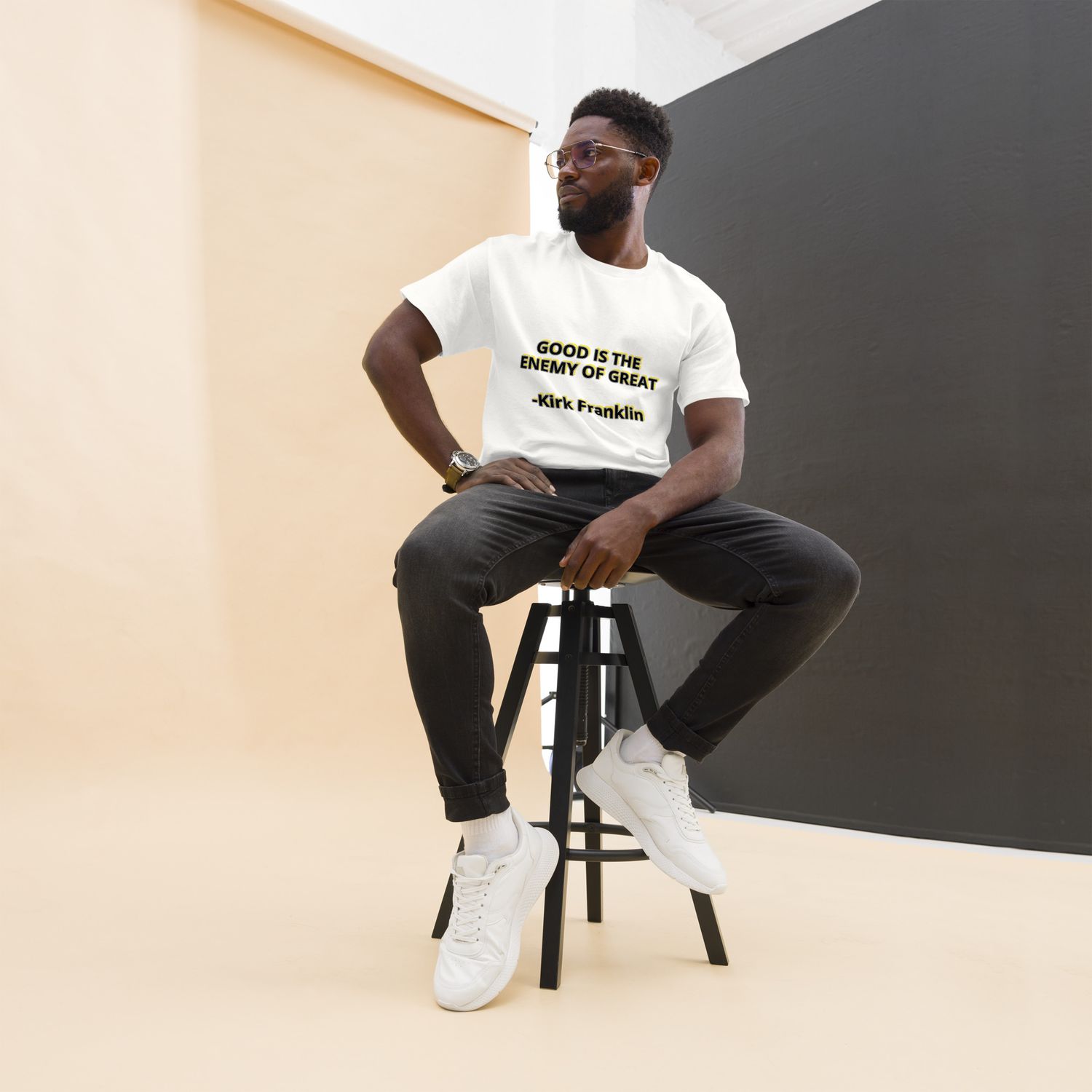 Good is the Enemy of Great Kirk Franklin Quote T-shirt