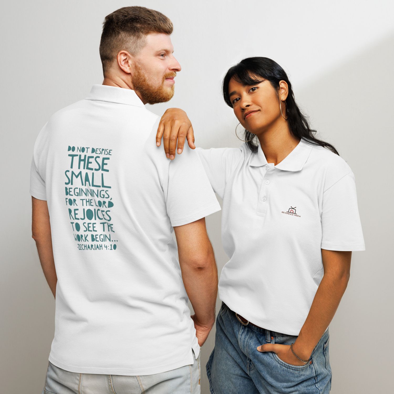 Reverence Media Small Beginnings polo shirt