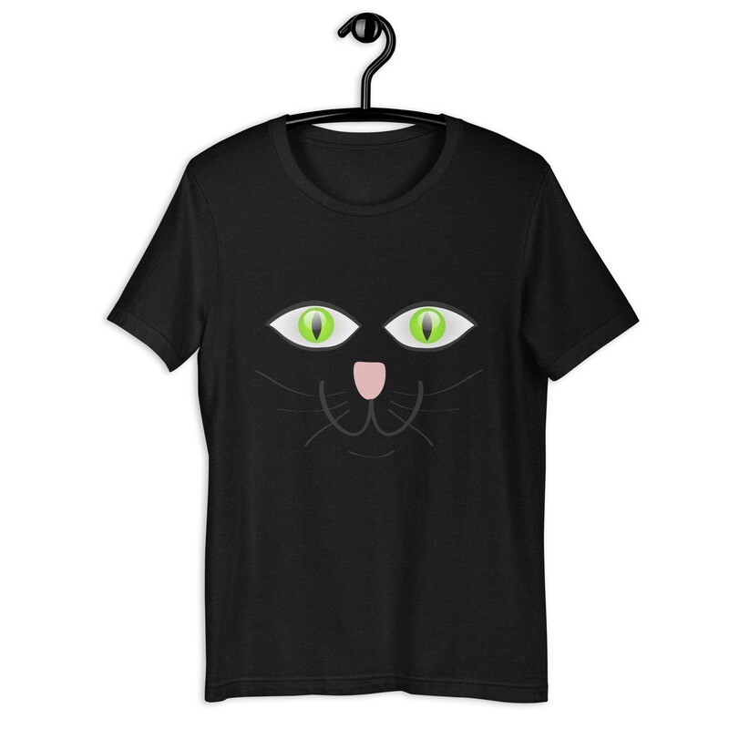Short-sleeve unisex t-shirt ( Cat Green Eyes )