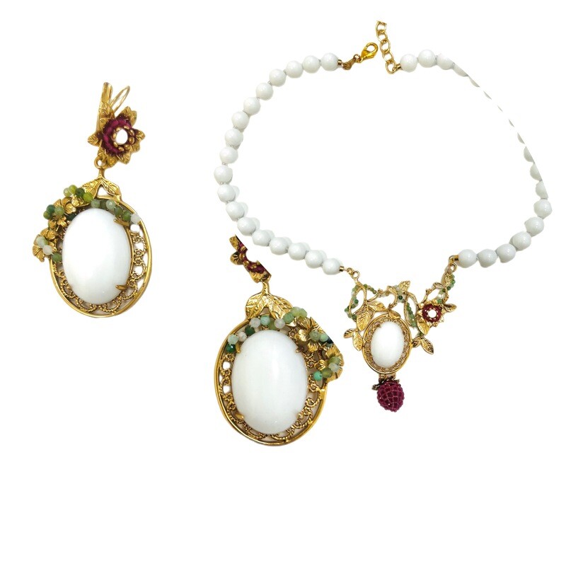 Jewelry set:  necklace and earrings