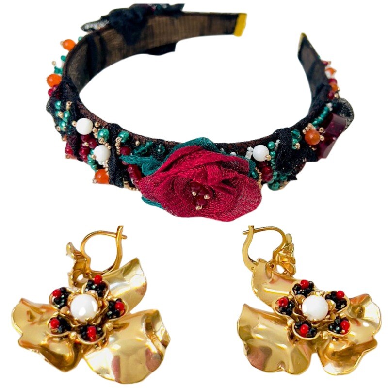 Jewelry set:  headband and earrings