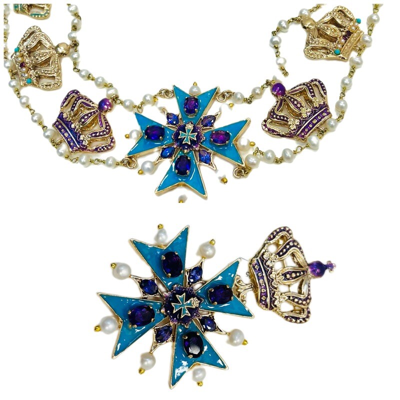 Men’s Jewelry set:   necklace and brooch