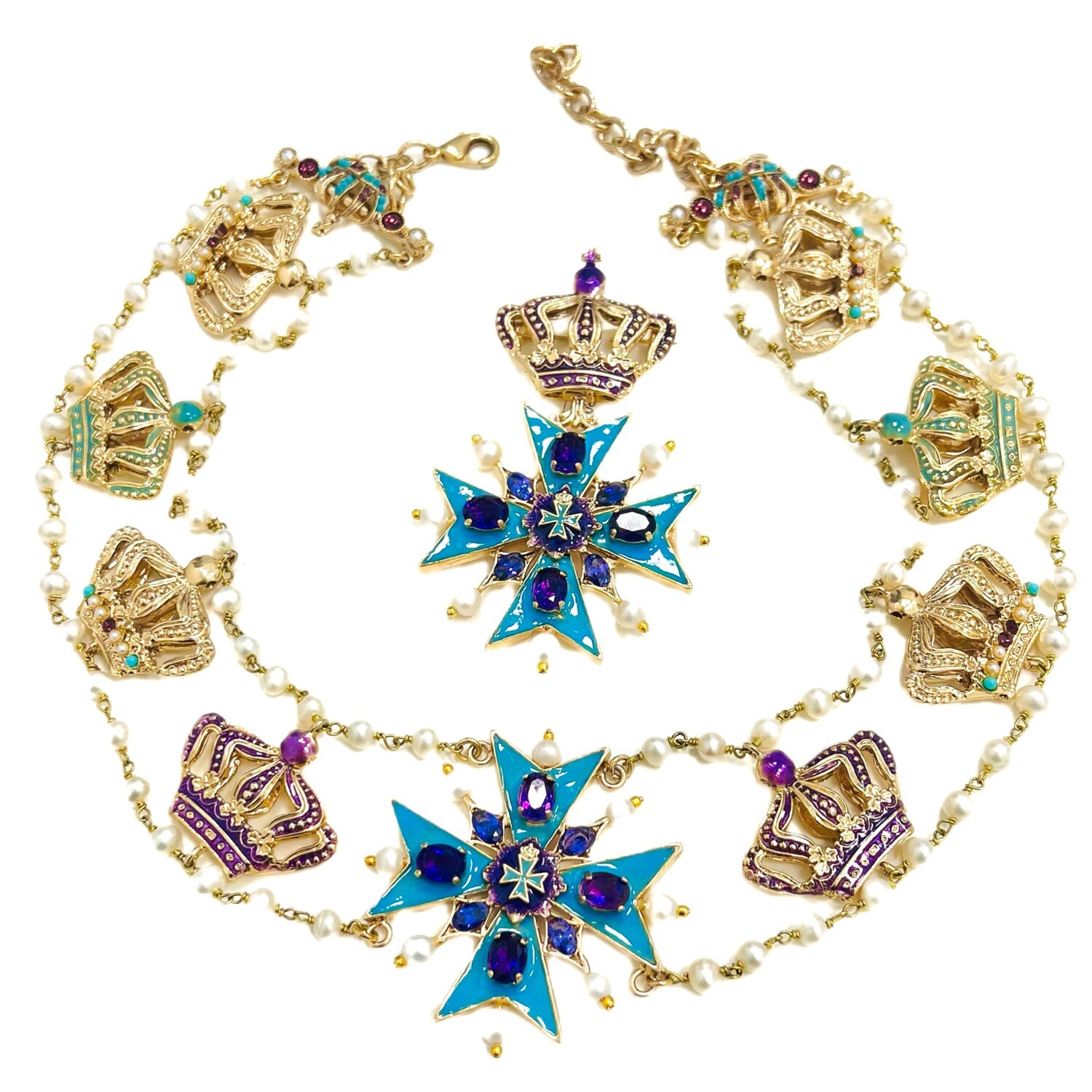 Men’s Jewelry set:   necklace and brooch