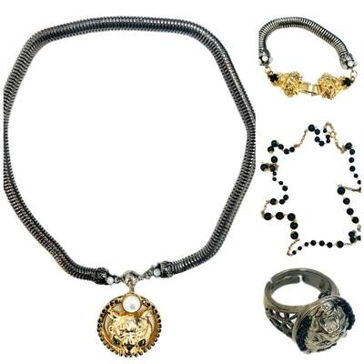 Men’s Jewelry set: 2 necklaces, bracelet and ring
