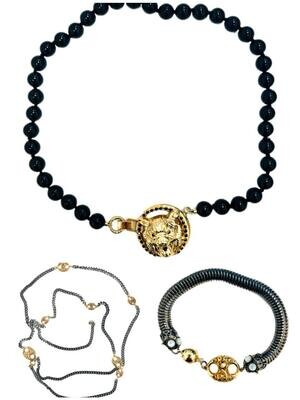 Men’s Jewelry set:  2 necklaces and bracelet