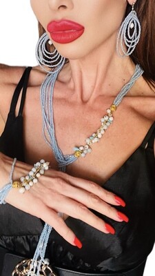 Jewelry set:  necklace, bracelet and earrings