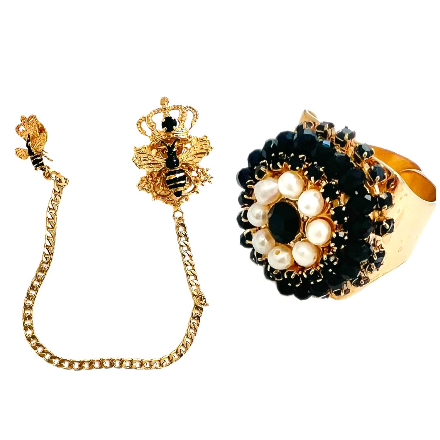 Men’s Jewelry set:  brooch and ring