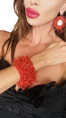 Jewelry set: bracelet and earrings