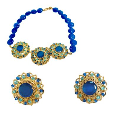 Jewelry set:  necklace and  earrings.