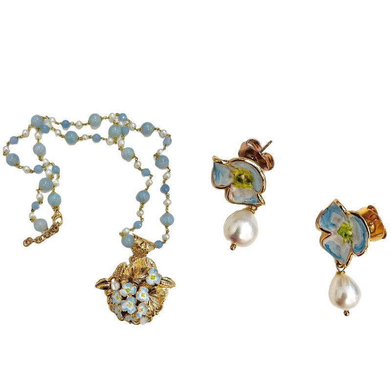 Jewelry set: necklace and earrings