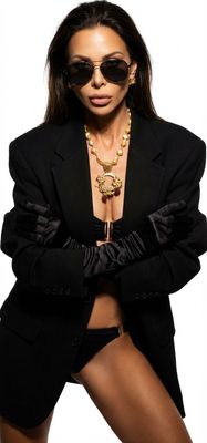 Jewelry set: necklace and earrings.