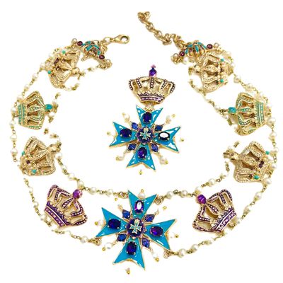 Men’s Jewelry set:   necklace and brooch