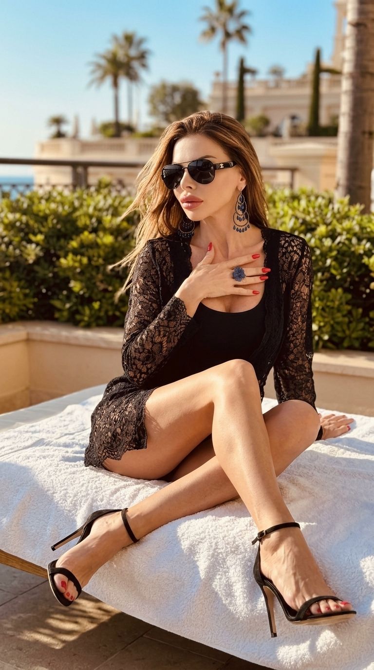 Jewelry set:  earrings and ring