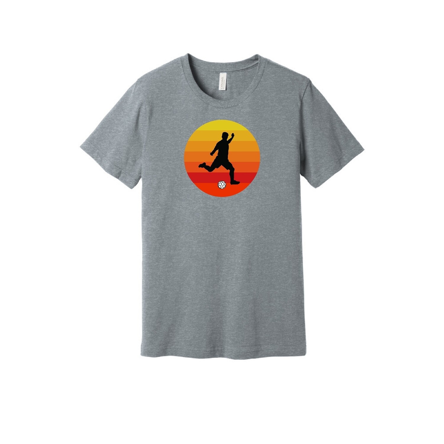 Adult Unisex Sunset Soccer, Style: T-Shirt