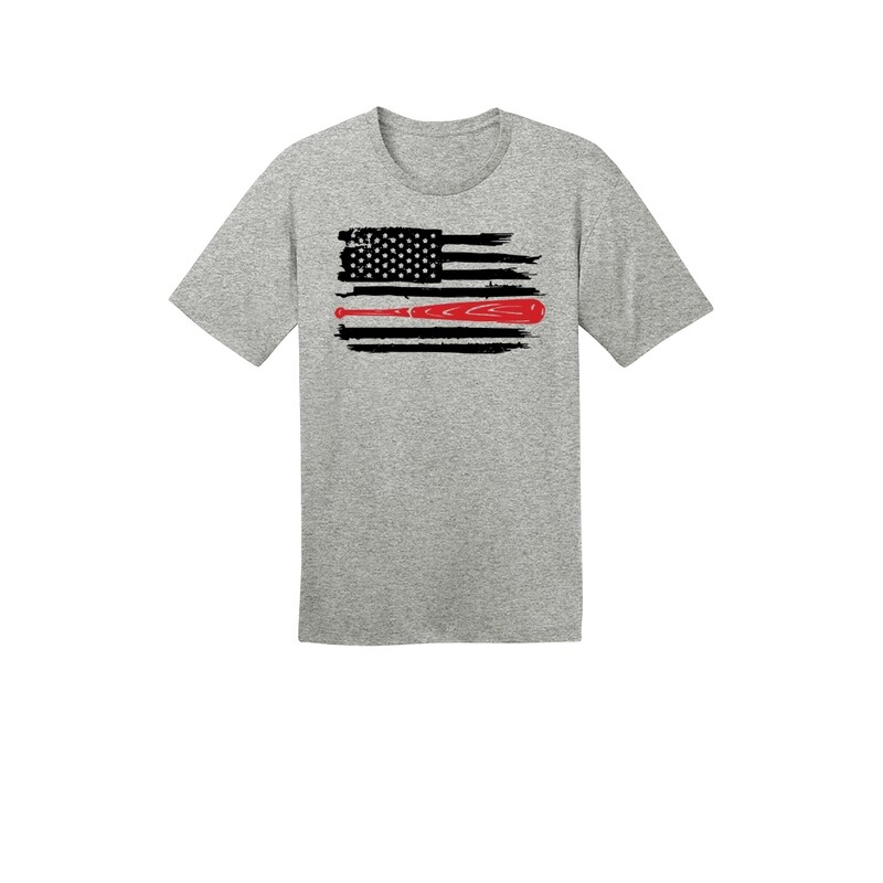 Distressed Baseball Flag T-Shirt