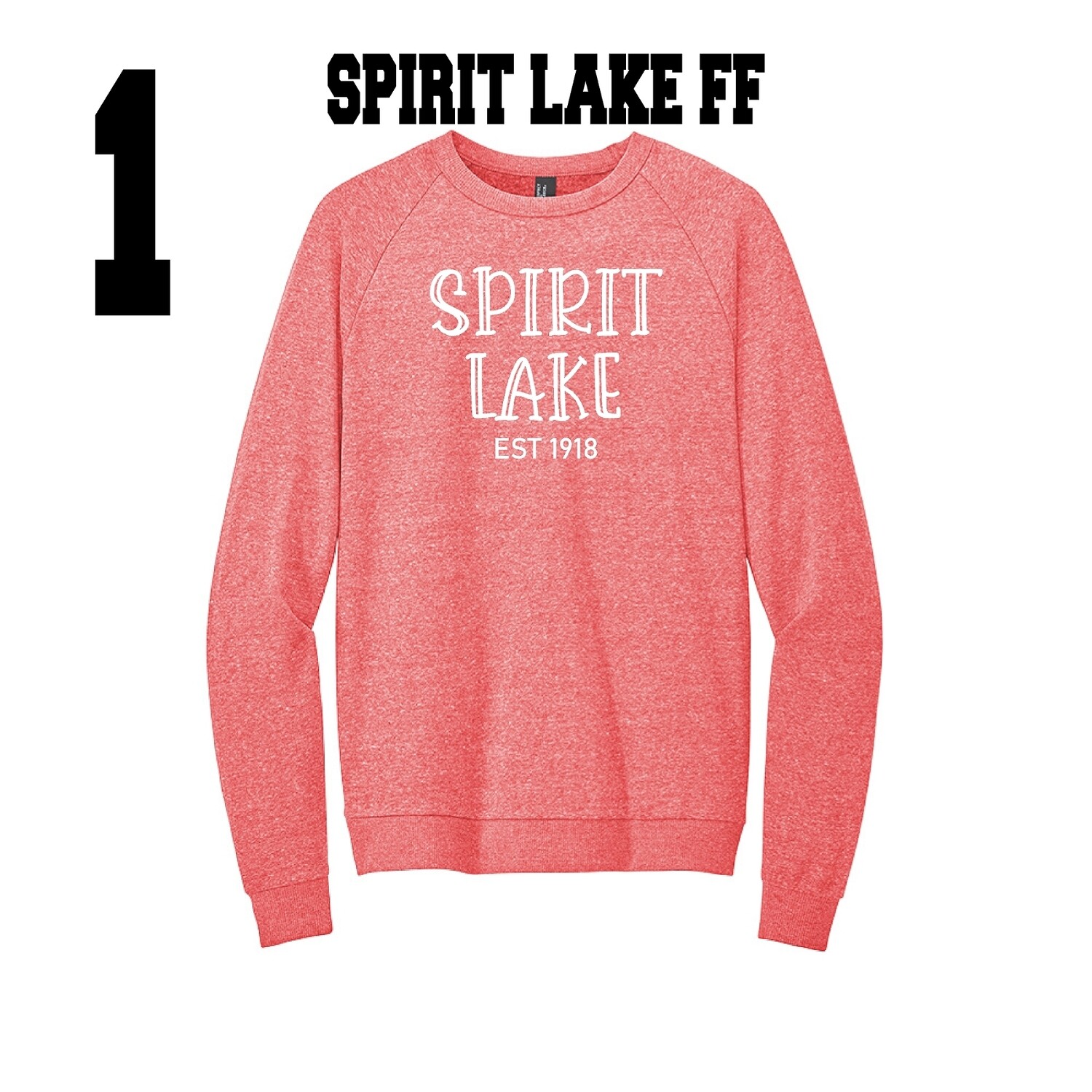 SPIRIT LAKE ADULT PORT AND COMPANY HOODIE, DESIGN: 1- SPIRIT LAKE FF