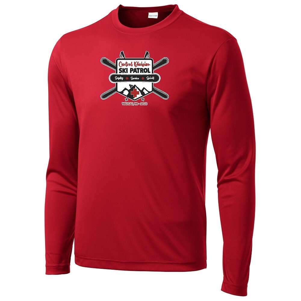 Sport-Tek® Long Sleeve PosiCharge® Competitor™ Tee - TRUE RED CDSP