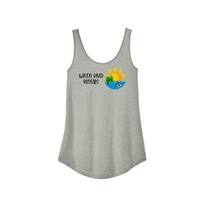 Heathered Grey Ladies Tank  - Wisco River Rentals