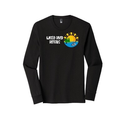Black Long Sleeve T-Shirt  - Wisco River Rentals