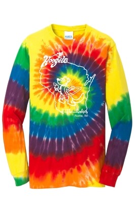 RAINBOW TIE DYE  LONG SLEEVE T-SHIRT - Hoozels