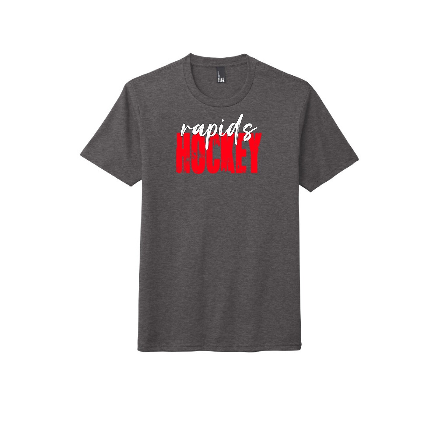 ADULT TRI-BLEND HEATHERED CHARCOAL UNISEX T-SHIRT - LHS HOCKEY