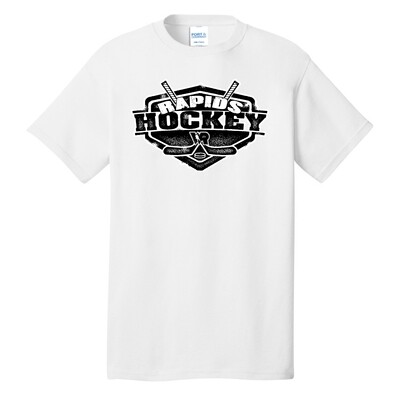 YOUTH WHITE COTTON UNISEX T-SHIRT - LHS HOCKEY