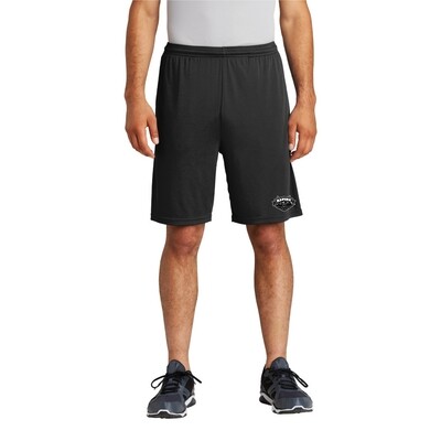 ADULT BLACK POCKET SHORTS  - LHS HOCKEY