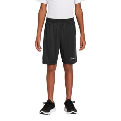 YOUTH BLACK POCKET SHORTS - LHS HOCKEY