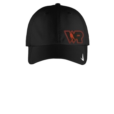 ADULT NIKE BLACK CAP WITH RED AND BLACK PATCH - LHS HOCKEY